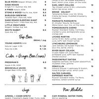 River Quay Fish Menu Menu For River Quay Fish South Bank Brisbane