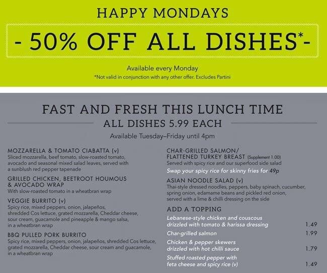 Menu at Slug & Lettuce pub & bar, Croydon, 10 Park Ln