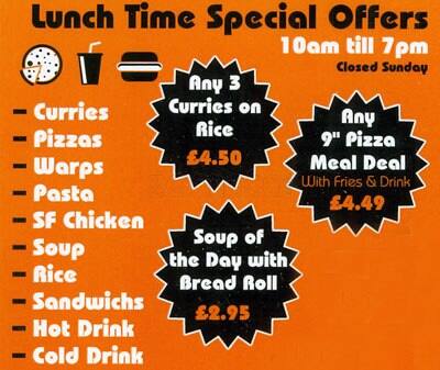 Asims menu
