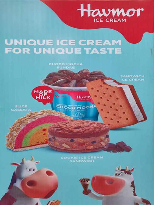 Havmor Havfunn Icecream menu