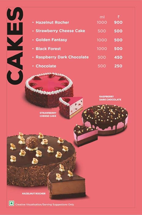 Havmor Havfunn Icecream menu