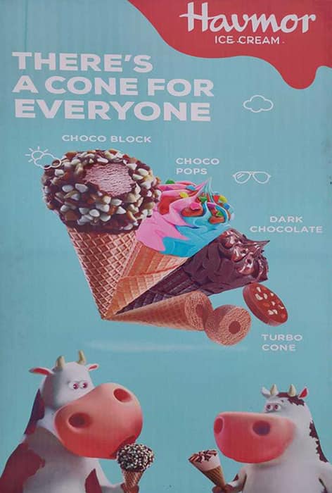 Havmor Havfunn Icecream menu
