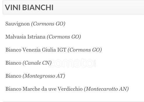 Menu di Vinario11 