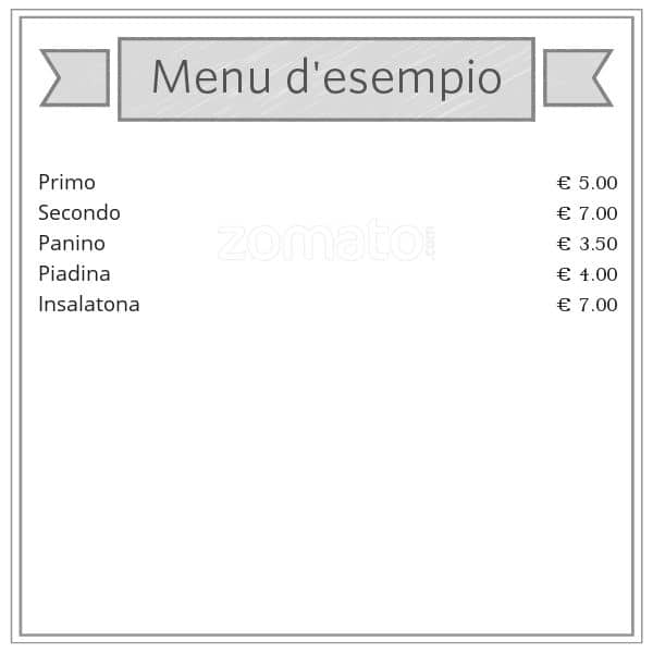 Menu di Bar Plaza Milano 