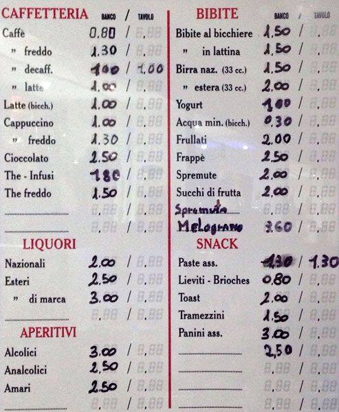Menu di Miami Bar 
