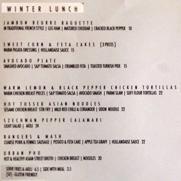 Flute Fine Foods Menu, Menu for Flute Fine Foods, Coorparoo, Brisbane