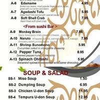 Mandolin Sushi Steak House Menu