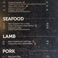 Menu Script Restaurant Music Bar Menu