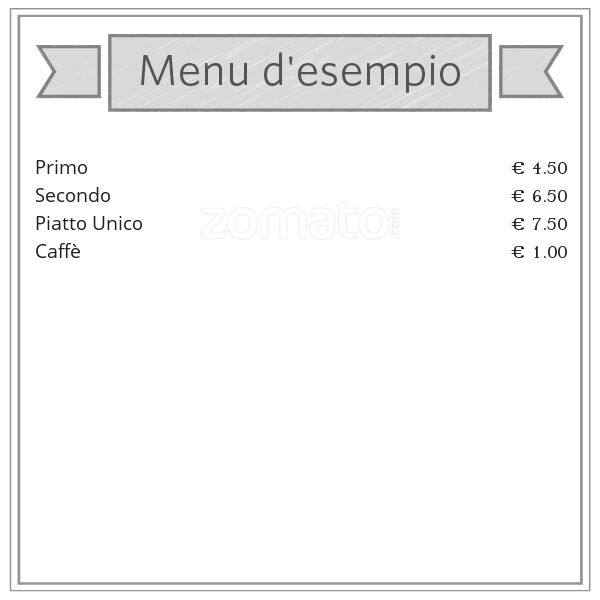 Menu de Osteria del Gusto