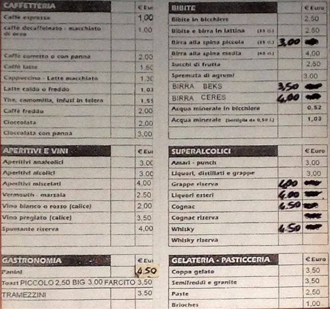 Menu di Jimmy Cafè 