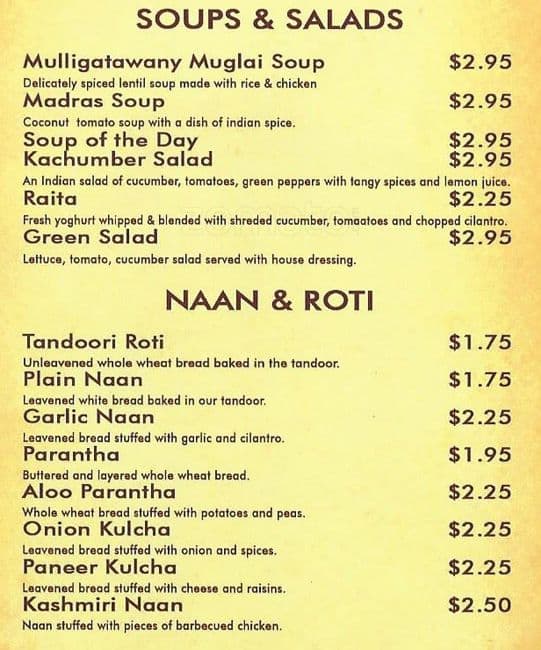 Menu at Maharaja Indian Restaurant Plano, Plano, W Spring Creek Pkwy