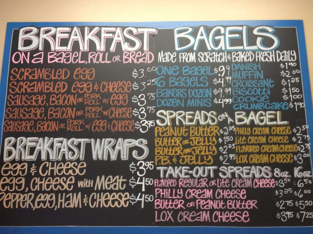 Brookside Bagels Menu, Menu for Brookside Bagels, Springfield, Delaware