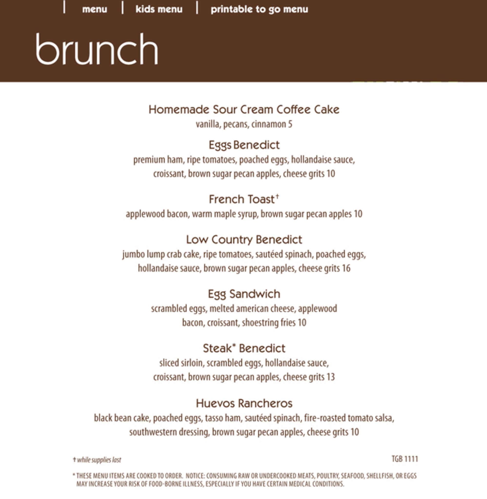 Truffles Grill Menu, Menu for Truffles Grill, Winter Park, Orlando