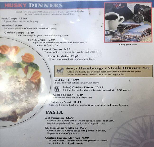 Husky Dixie menu