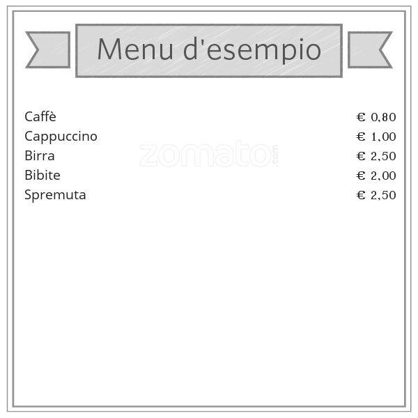 Menu di Pausa Caffé 