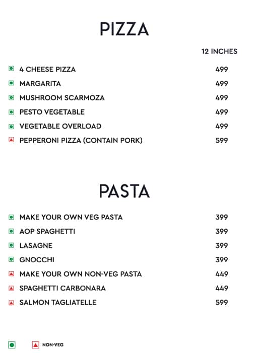 Flying Tonga By The Park menu