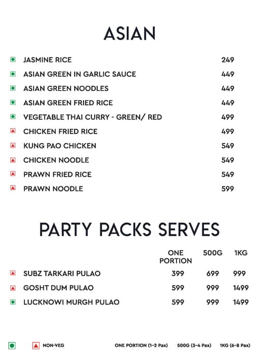 Flying Tonga By The Park menu