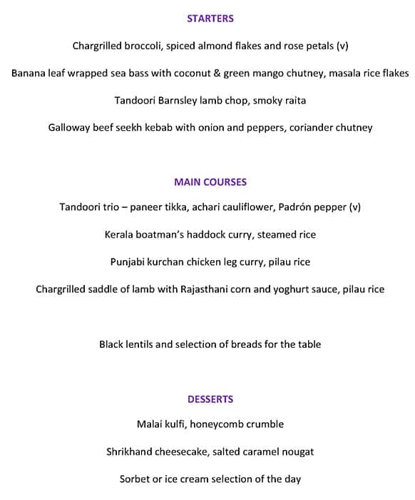 Menu at Cinnamon Kitchen pub & bar, London, 9 Devonshire Square