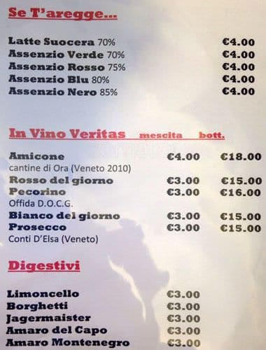 Menu di SHOUTsisters 
