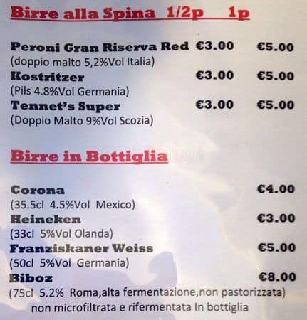 Menu di SHOUTsisters 