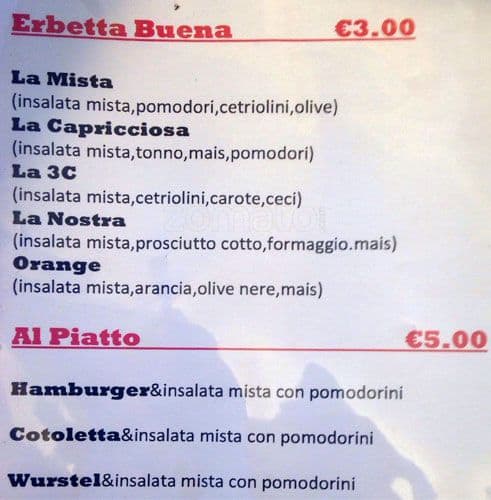Menu di SHOUTsisters 