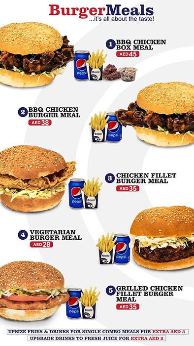 Chicken Cottage Menu Menu For Chicken Cottage Umm Suqeim Dubai