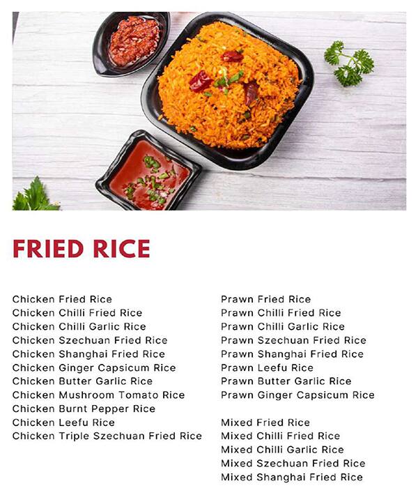 Hakka Box - Kalyan Nagar menu
