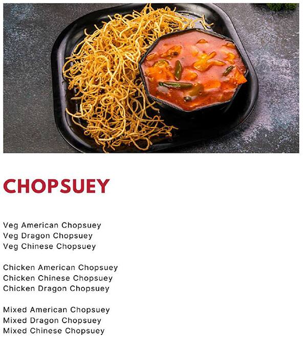 Hakka Box - Kalyan Nagar menu