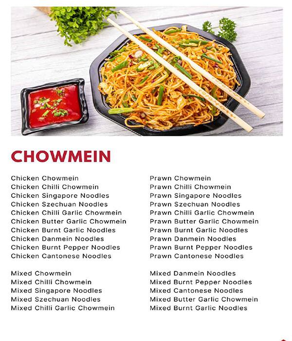 Hakka Box - Kalyan Nagar menu