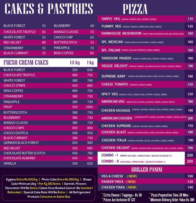 The Creams Menu, Menu for The Creams, Avadi, Chennai Zomato