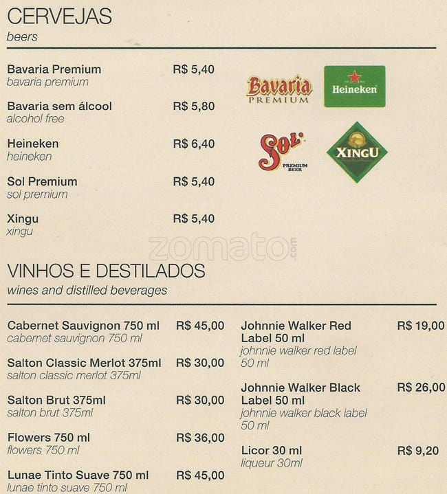 Fran's Café Pio XI cardápio