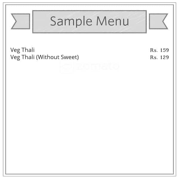 Navrang Restaurant pure veg thali in Panjim menu