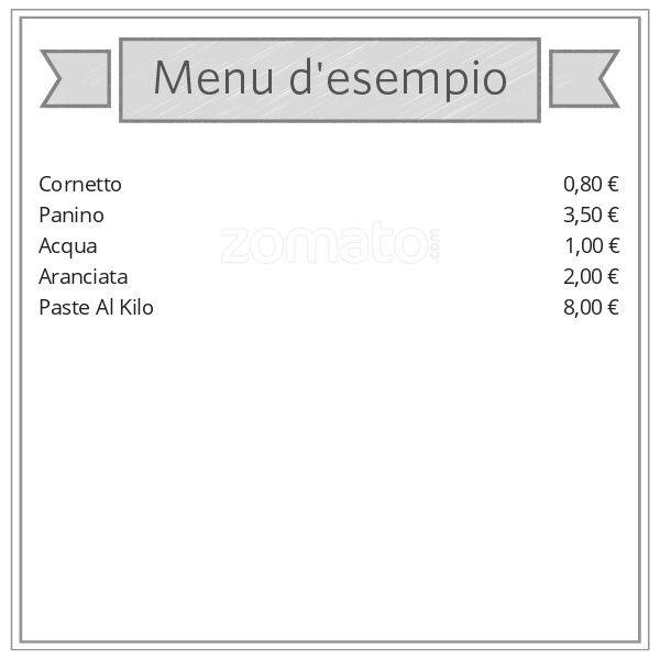 Menu di Pane Pizza E Dolci 