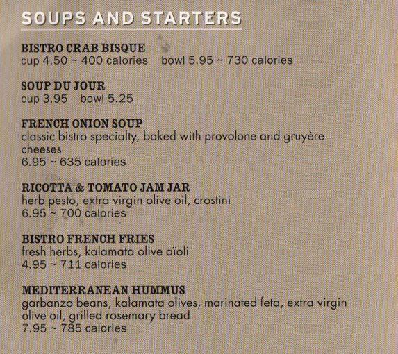 Cafe Bistro in Nordstrom Menu, Menu for Cafe Bistro in Nordstrom ...