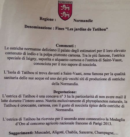 Menu di Pescheria Sor Duilio 