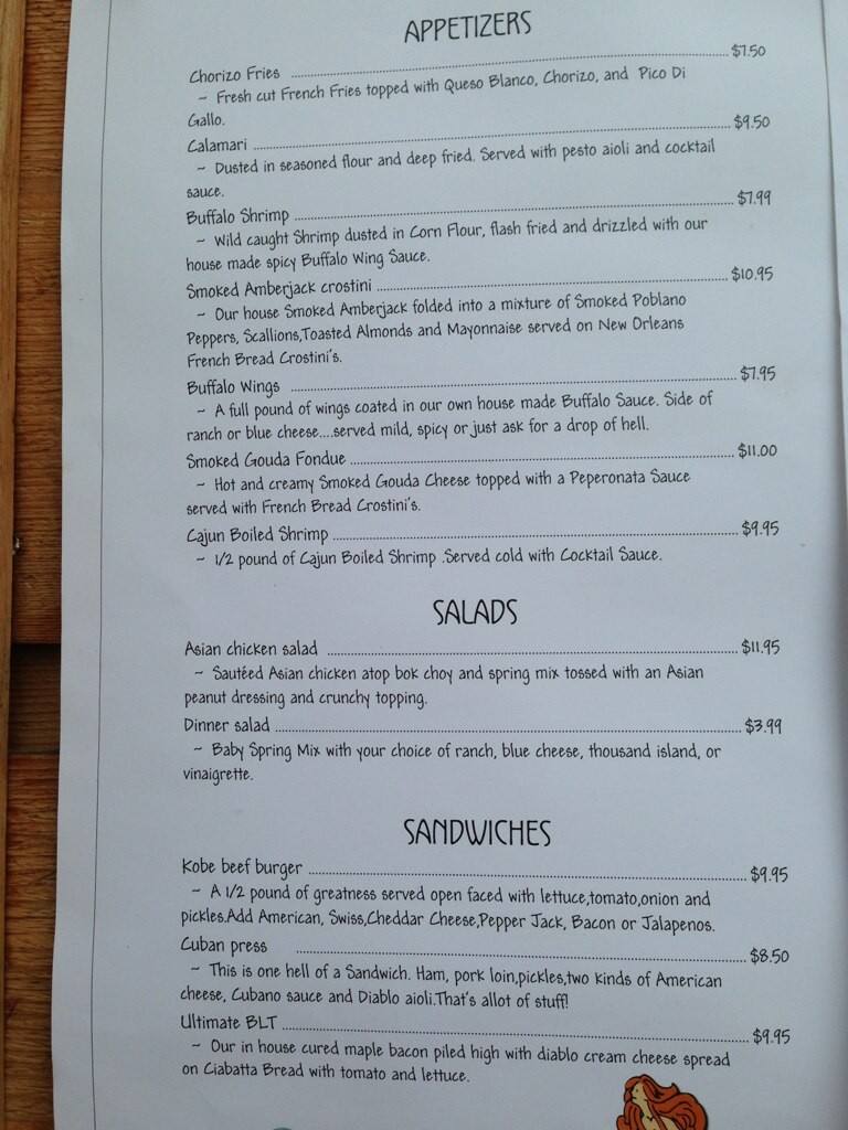 Giggitys Menu Menu For Giggitys Port Aransas Corpus Christi
