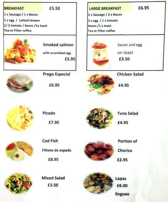 Madeira Beach Cafe Menu, Menu for Madeira Beach Cafe, New Malden