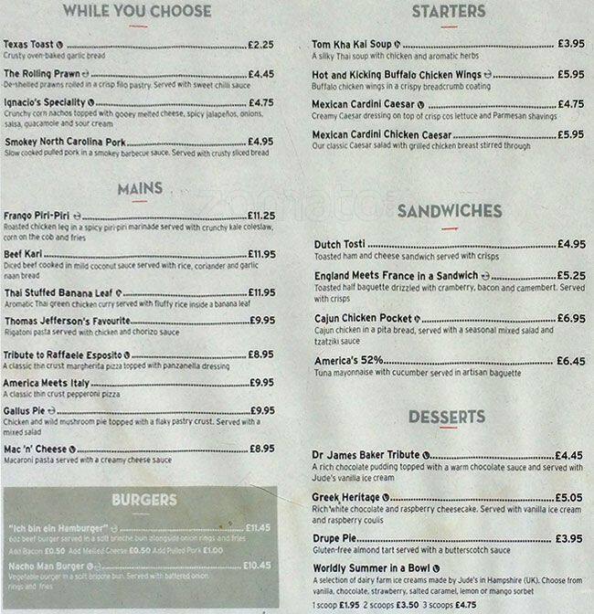 Restaurant Bar Ibis London Docklands Menu Zomato UK