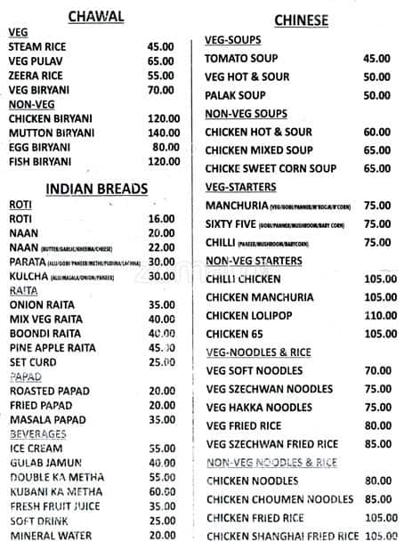 Haldi Function Menu Menu at Haldi's - The Indian Saffron, Hyderabad