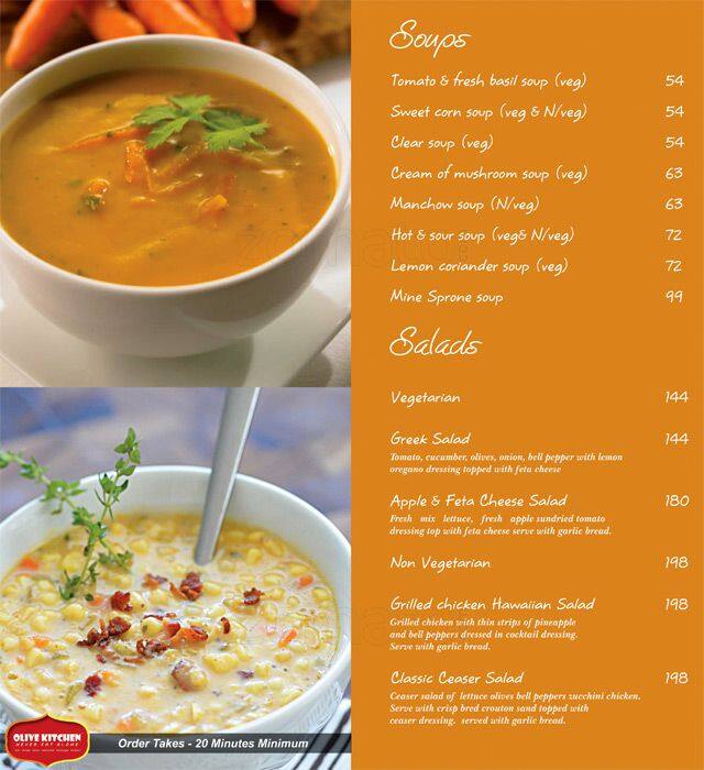Olive Kitchen Menu, Menu for Olive Kitchen, Madhapur, Hyderabad Zomato