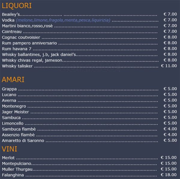 Menu di The Random 