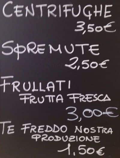 Menu di Vintage Bar 