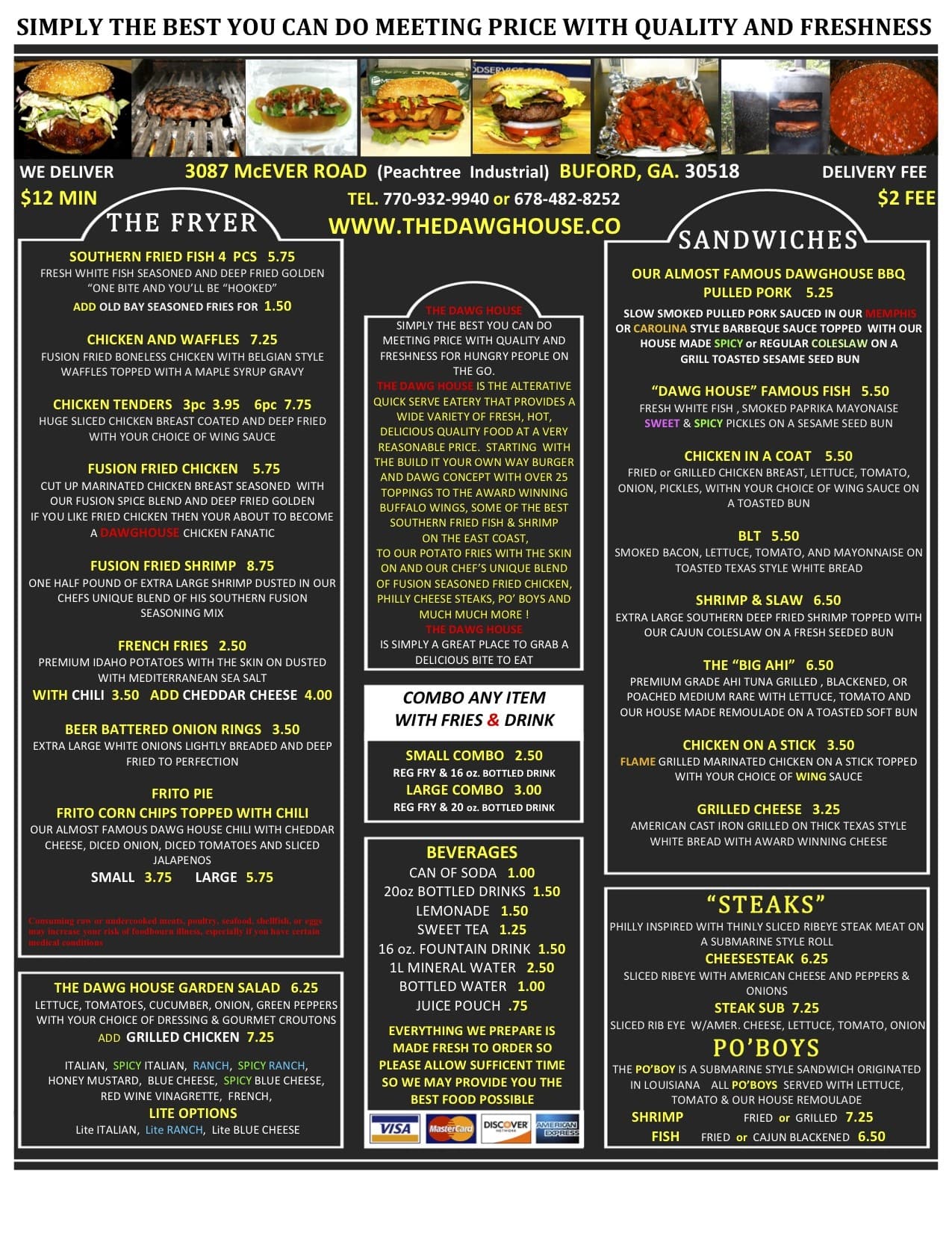 The Dawg House Buford Menu, Menu for The Dawg House Buford, Buford ...