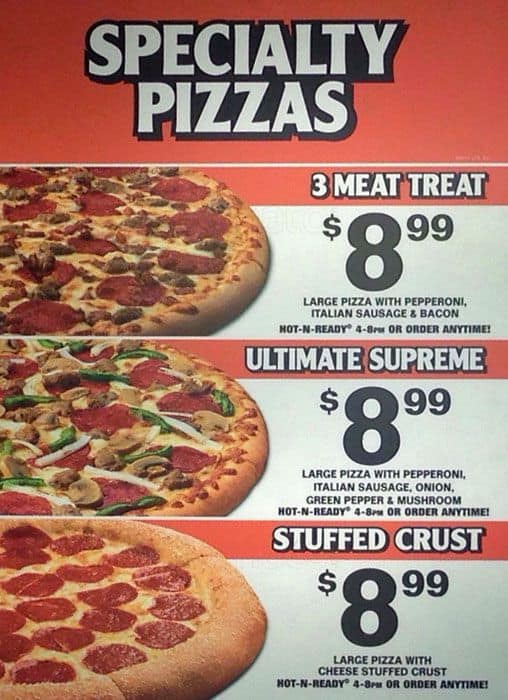 Menu At Little Caesars Pizzeria, Cedar Park, 202 Walton Way Suite 158