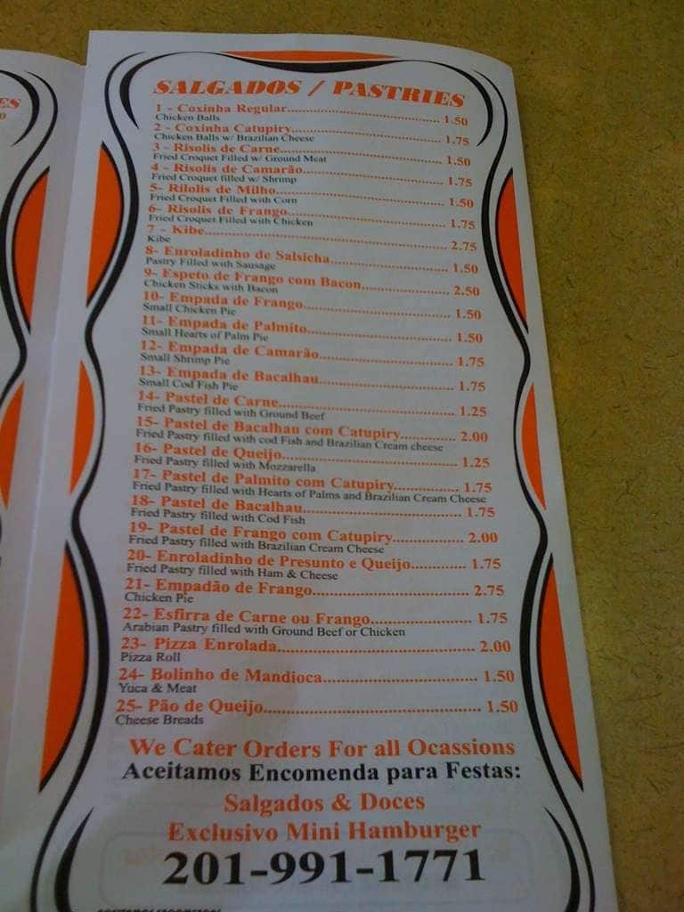 Menu at Hamburgao restaurant, Kearny