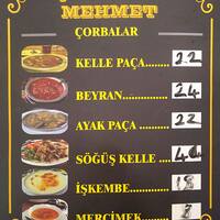 Sirdanci Mehmet Menu Sirdanci Mehmet Unkapani Istanbul Icin Menu