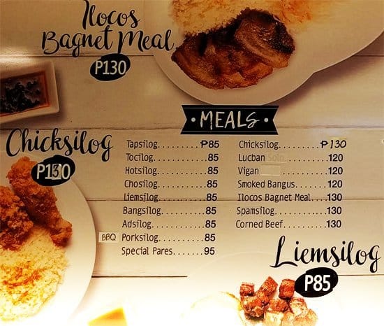 Sinangag Express Menu, Menu for Sinangag Express, McKinley Hill, Taguig ...