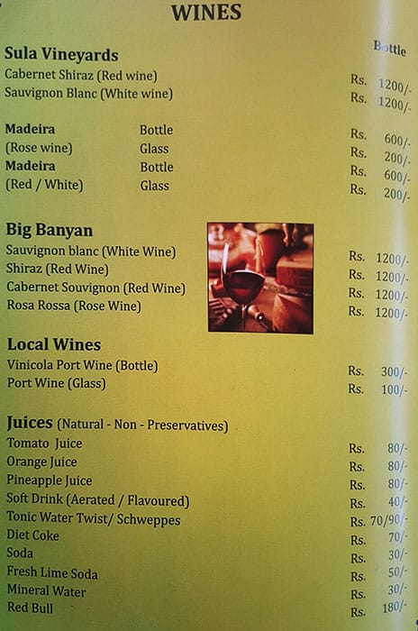 Green Jacket Bar & Restaurant menu