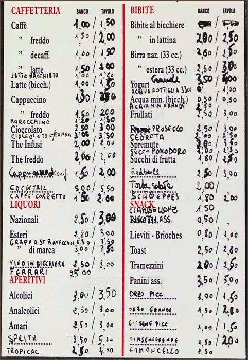 Menu di Cafè Budamari 