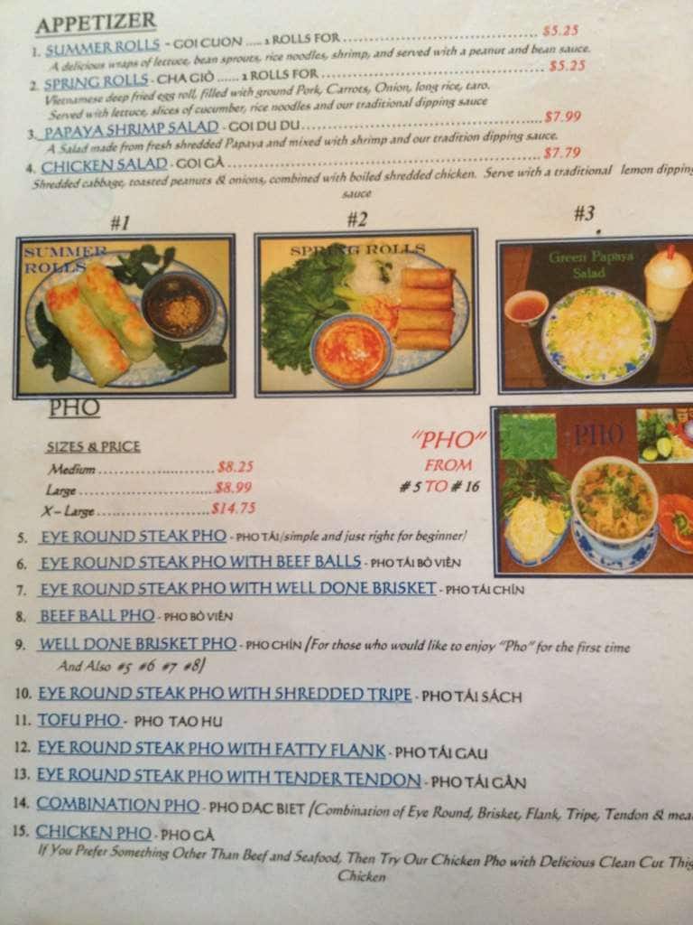 Pho & Company Menu, Menu for Pho & Company, Kapolei, Rest of Hawaii